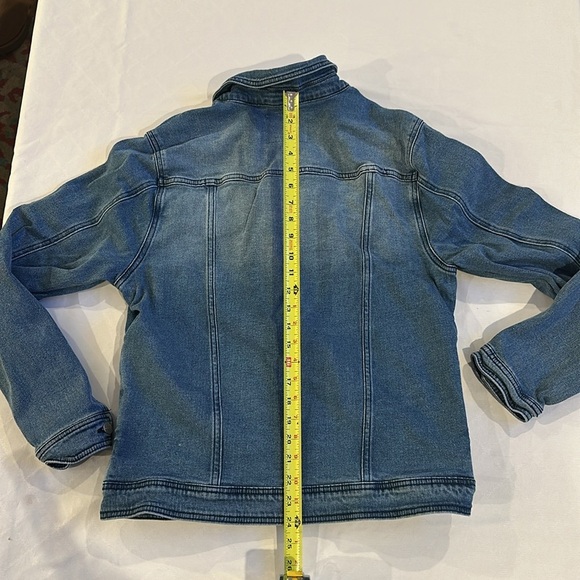 FFLA Five Four Los‎ Angeles Bridge Denim Jean Jacket Men’s medium Indigo EUC - Picture 5 of 5